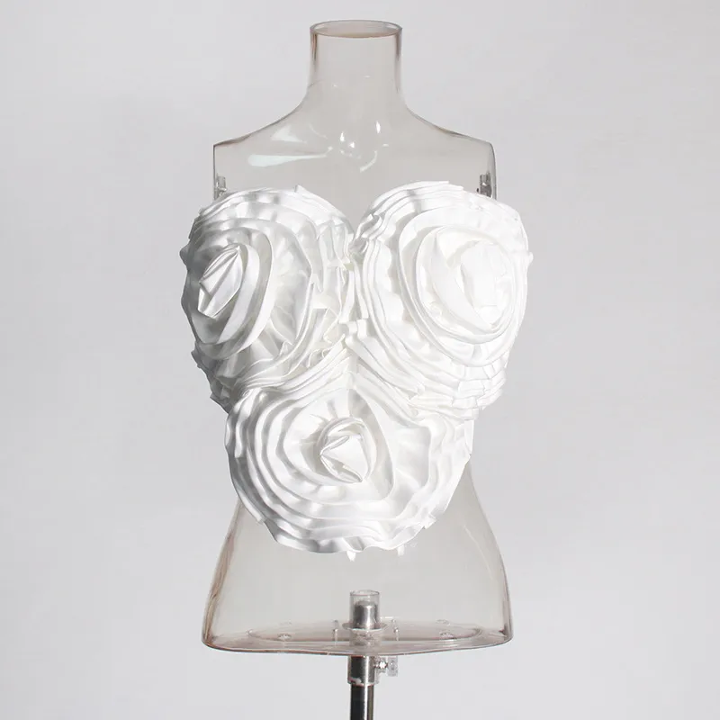 Slim Fit Slimming Outside Wear Tube Top New - White