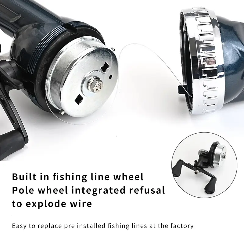 Folding Fishing Rod, One-piece Foldable Rod, Portable