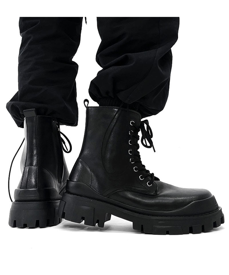 Title 20, British Style Black High-grade Boots