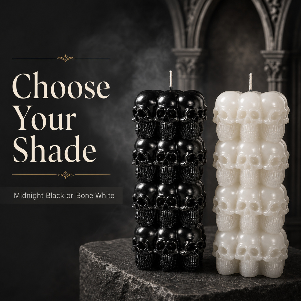 Halloween Skull Pyramid Aromatherapy Candle Ornament everydayshopit media
