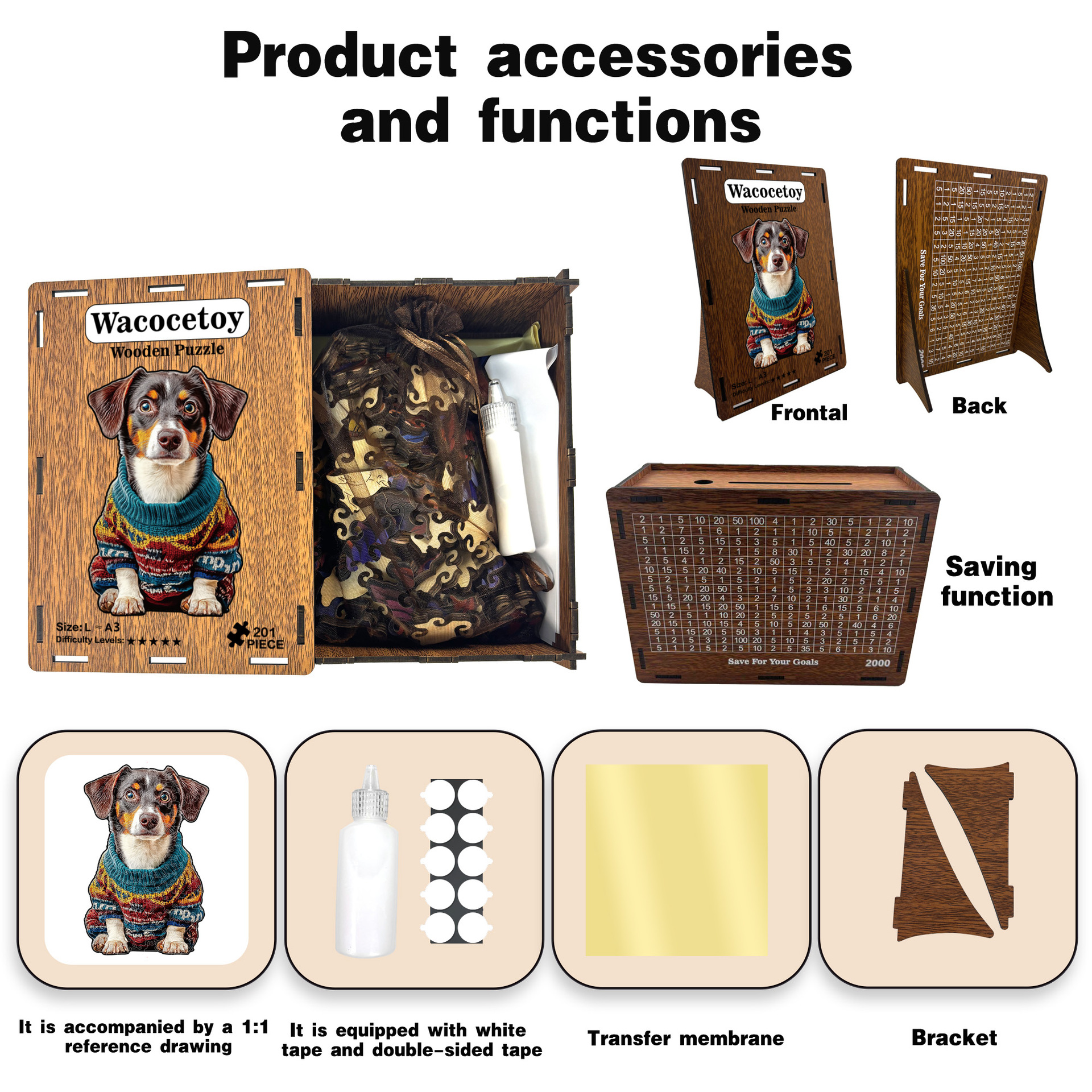 Sausage Dog Puzzle Wooden Alien Puzzle Festival Gift Puzzle Stress Relief Game 2