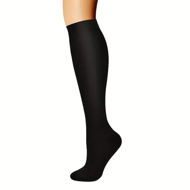 Women's Simple Printed Sports Calf Compression Stockings Black - Shop at LoveMi
