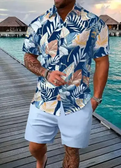 European And American Summer Menswear Shirt Casual Loose
