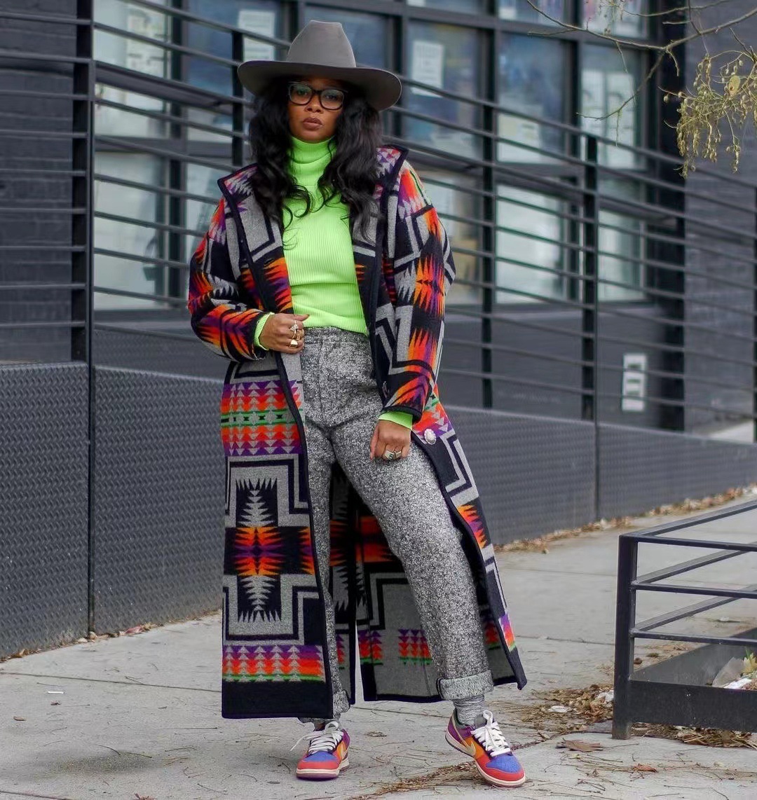 Women's Long Trench Coat Special-interest Design - Image 3