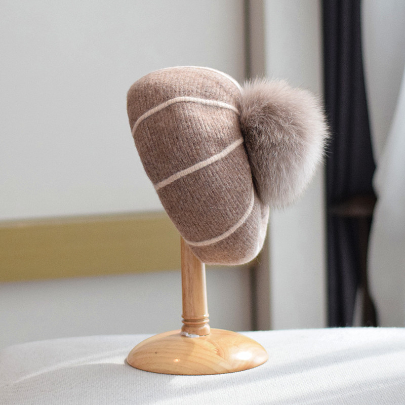 Pumpkin Wool Beret Women's Autumn And Winter