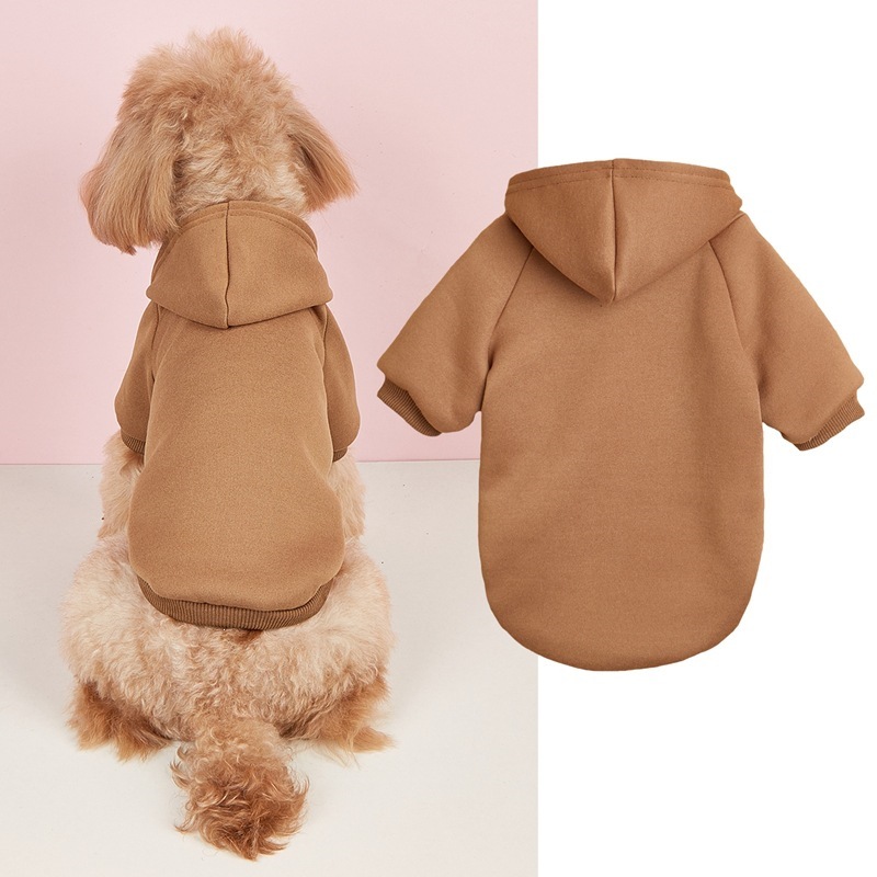 Classic Solid-color Hoodie For Pet Warmth - Classic Solid-color Hoodie For Pet Warmth Khaki 4XL