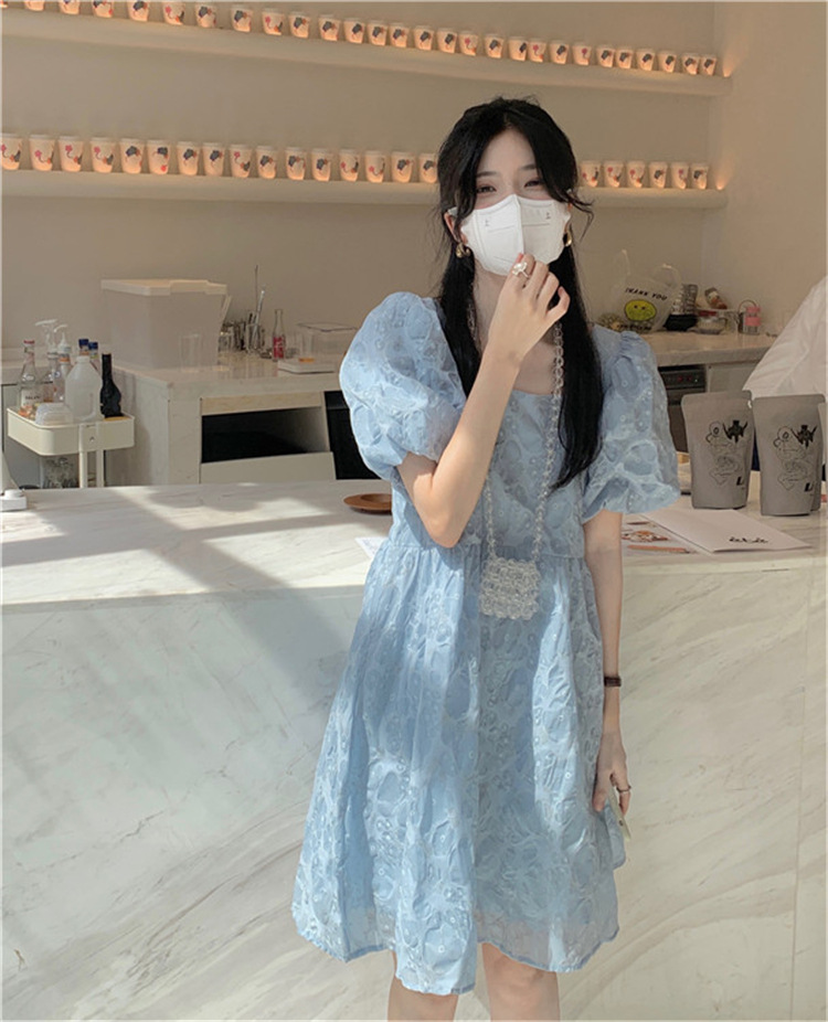 Puff Sleeve Princess Pettiskirt Small Size Dress