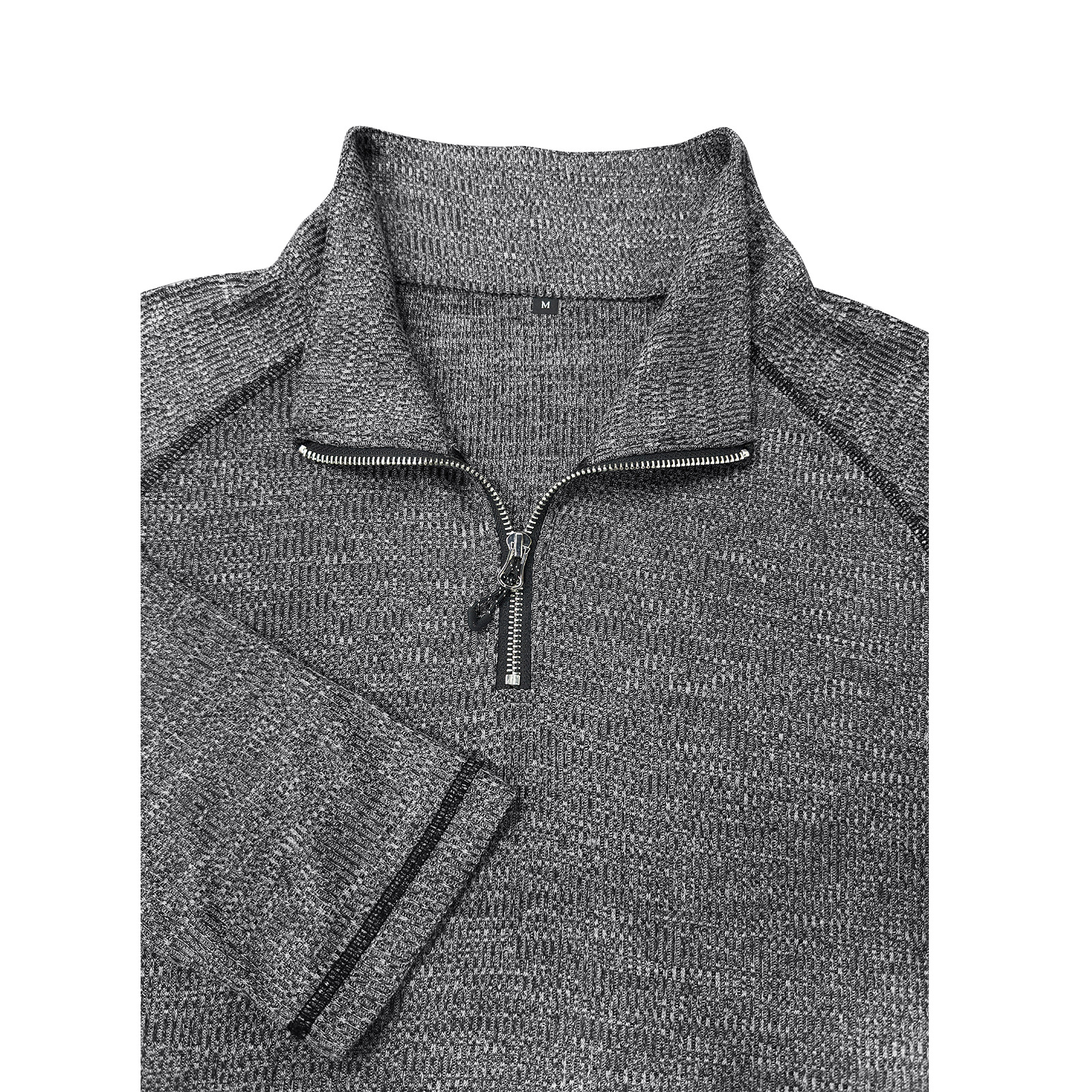 Men's zip-up turtleneck top