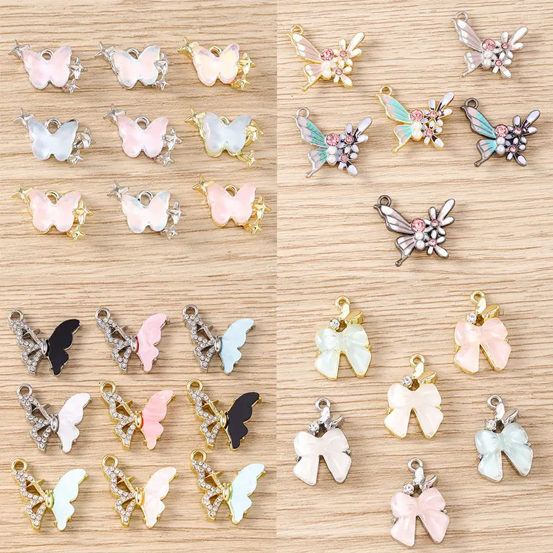 Per Pack New Exquisite Rhinestone Flower Jewelry