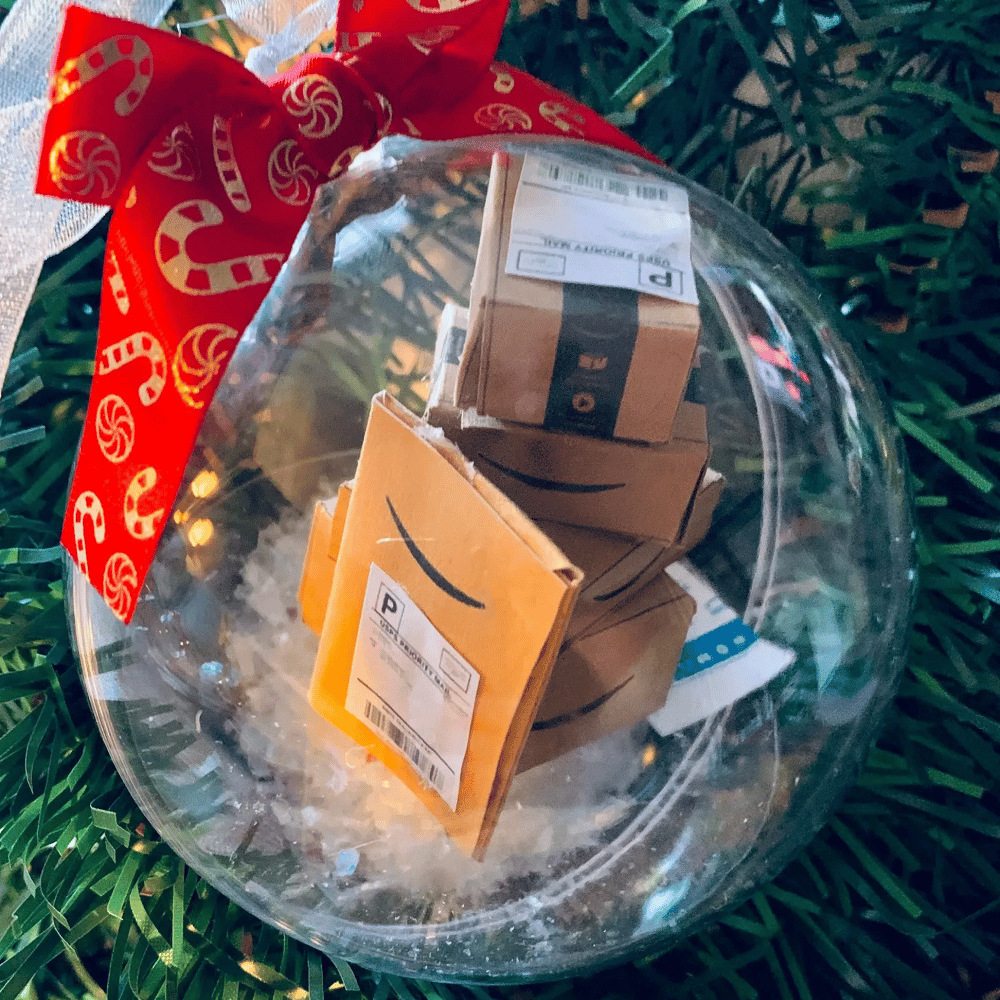 Christmas tree decoration transparent ball hanging
