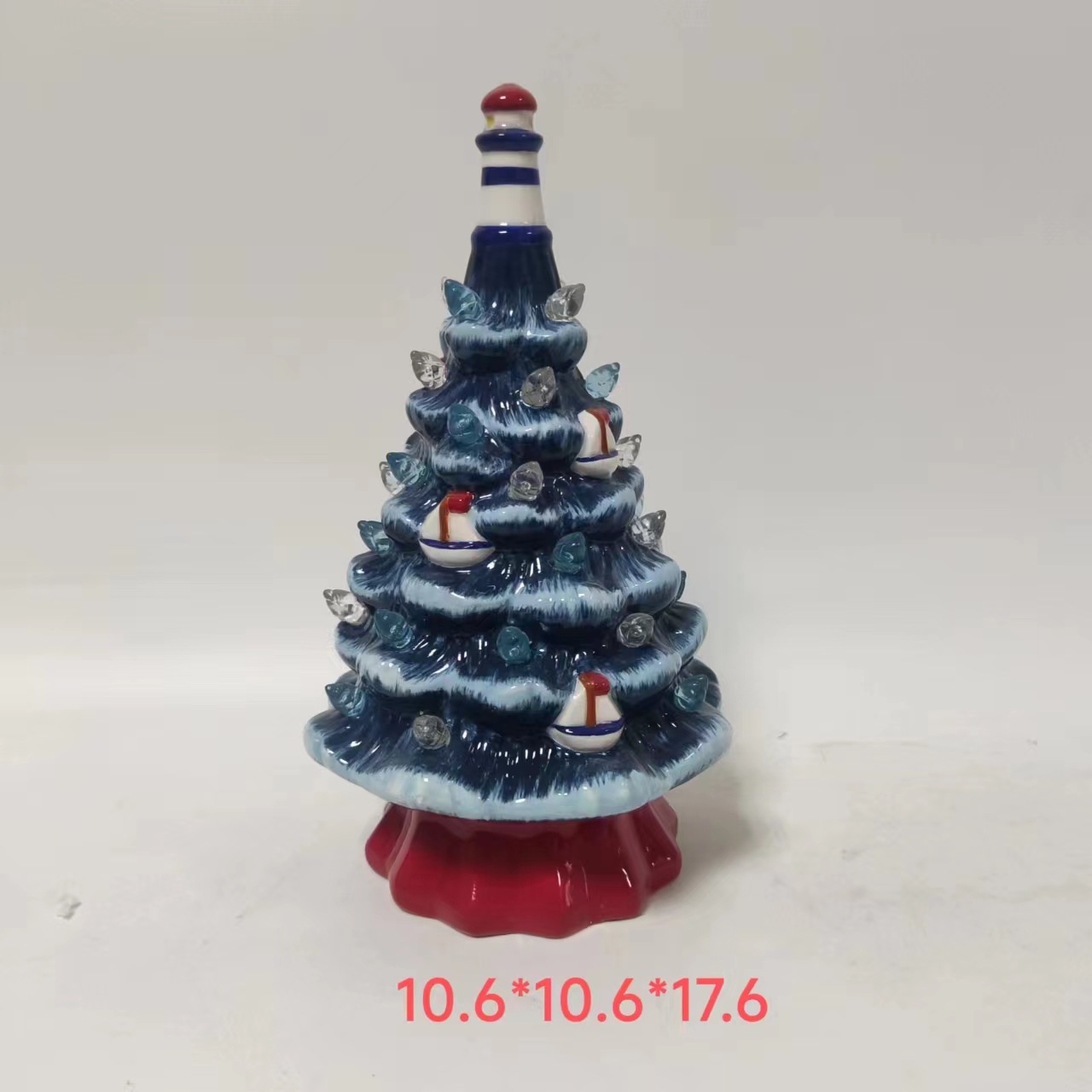 Title 10, Ceramic Luminous Tree Desktop LED Ornaments Sma...