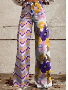 European And American Plus Size Women's Denim Casual Pants 8Figure 5Xl - Shop at LoveMi