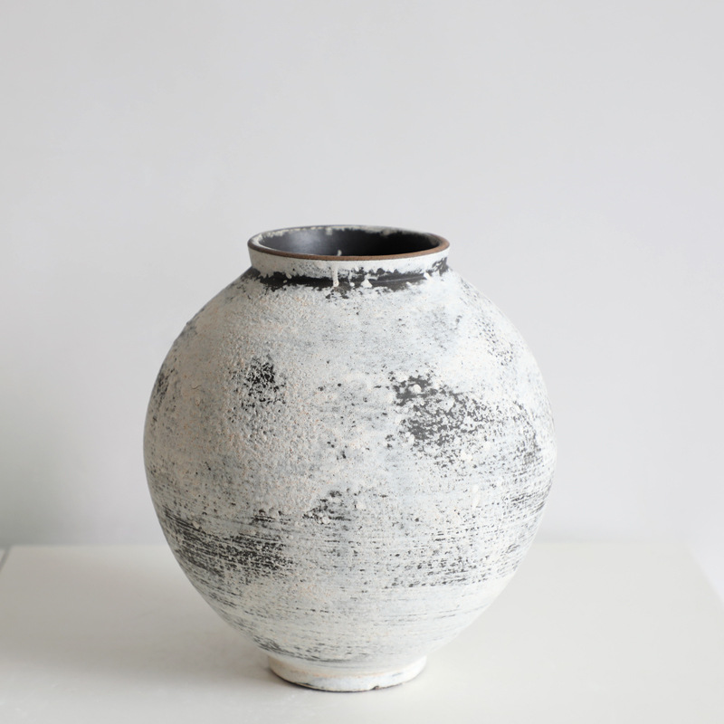 Handmade pottery ceramic vase vintage stoneware (type b big