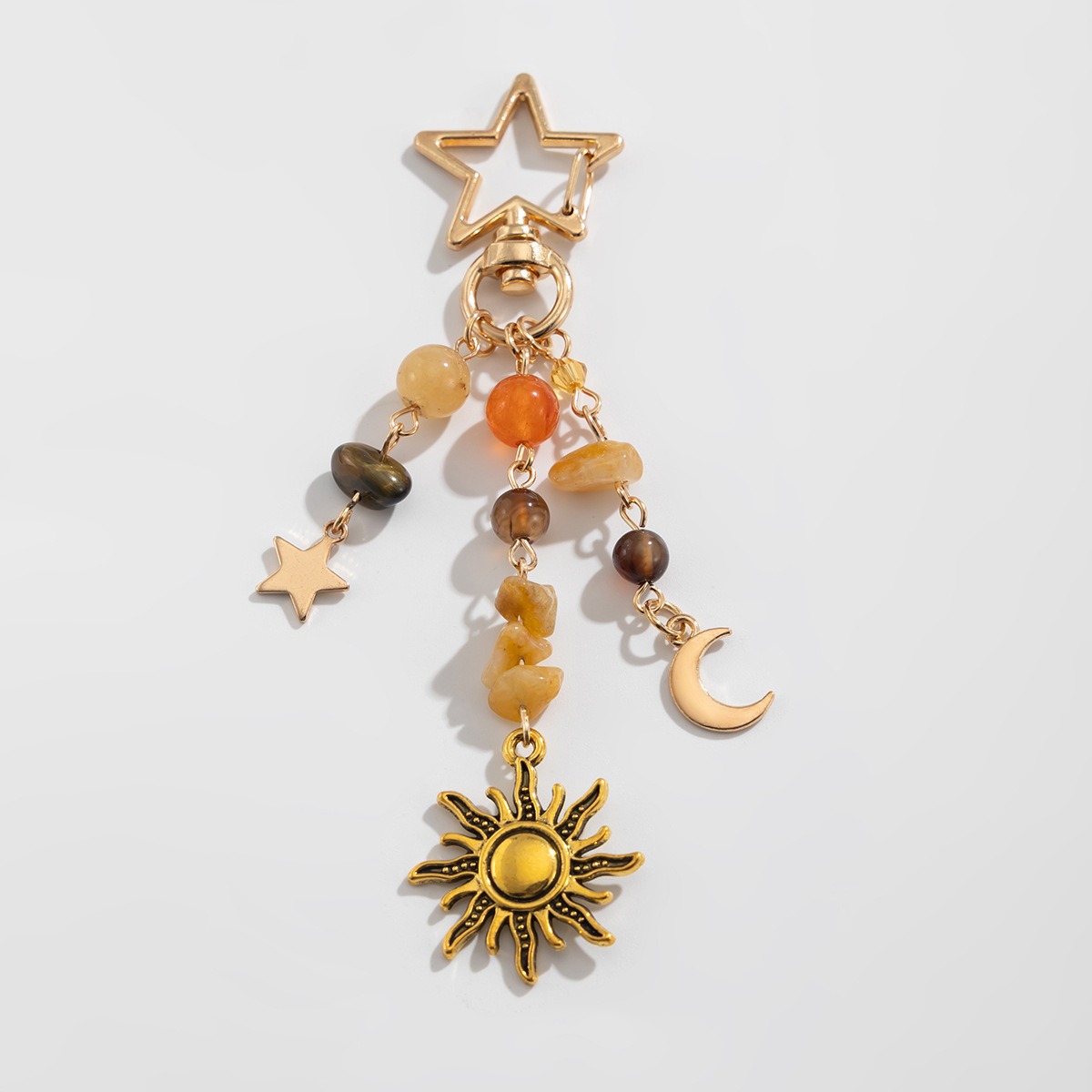 Fresh-style Pendant Personalized Star Sun And Moon Charm Keychain