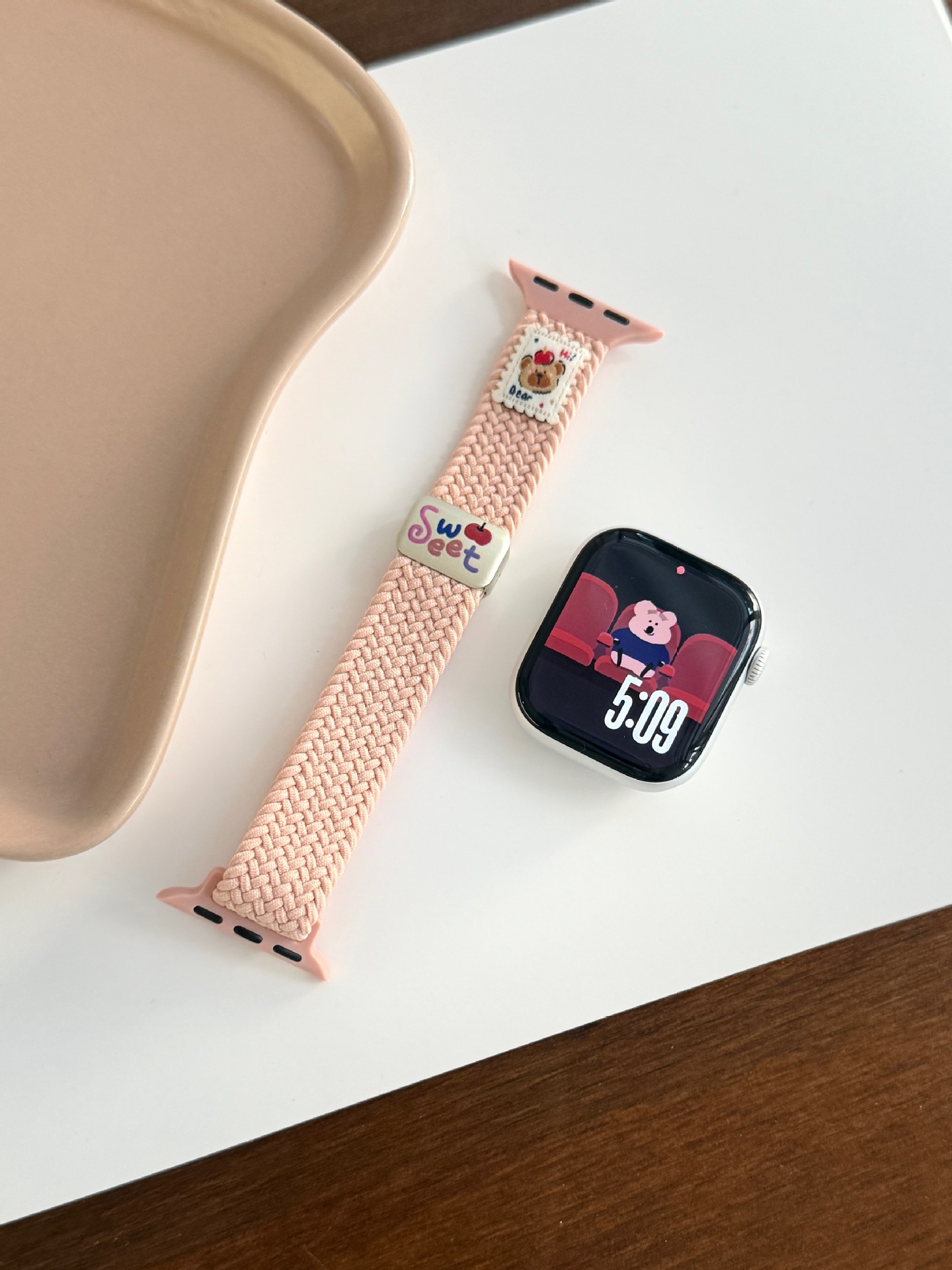 Bear-Knit Magnetic-Clasp Watch Strap