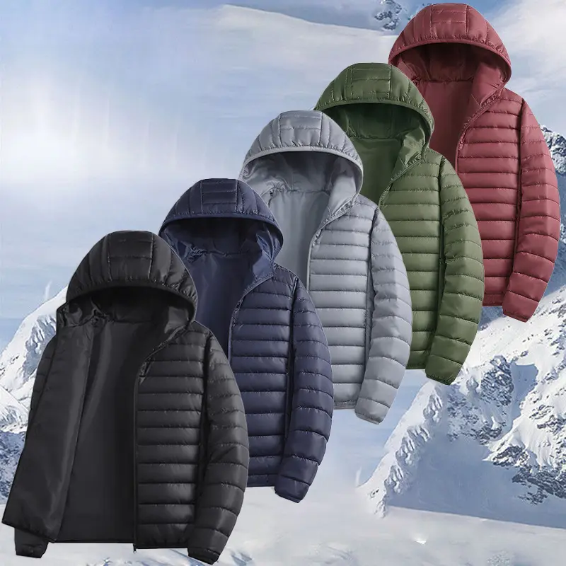 AutumnWinter Warm Hooded Loose-fit Windproof Sporty Casual