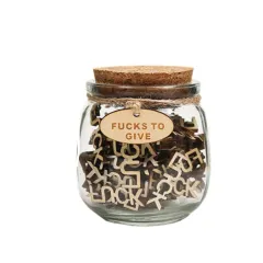 A Can Of Fucks Gift Jar Wooden Letter Crafts - Type B - View 1