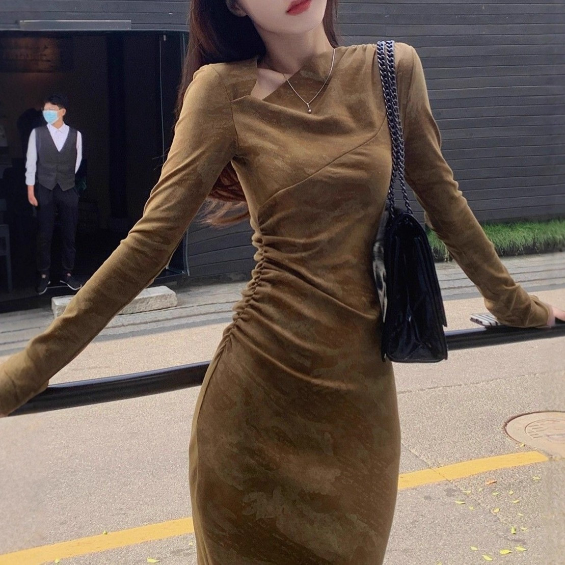Women's Casual Loose-fit Printed Sheath Dress