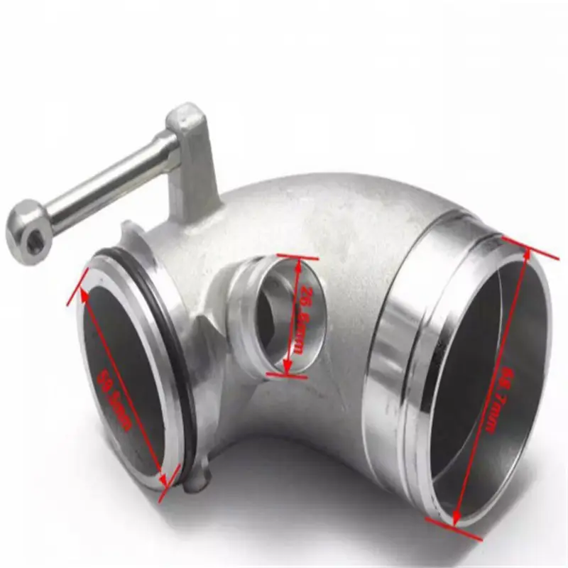 Modified Plus-sized Turbine Tube 90 Degree Elbow Applicable To Lateral Engine Positioning