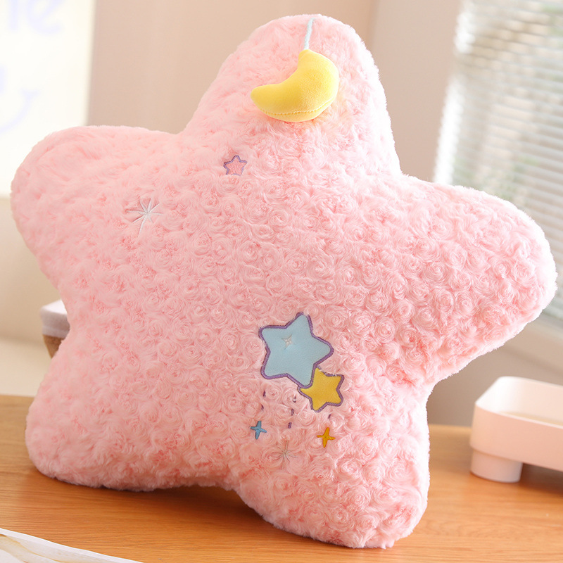 Star Pattern Pillow Pink