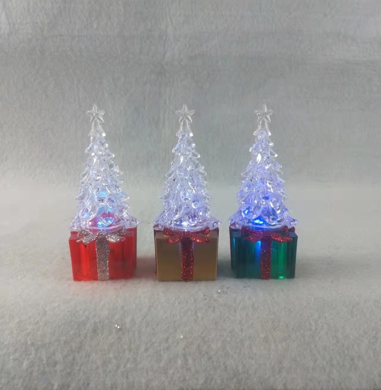 Title 3, Colorful Acrylic Gift Christmas Tree Decorations