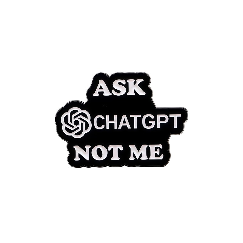 Creative English Quote Brooch Cartoon Metal Badge 3