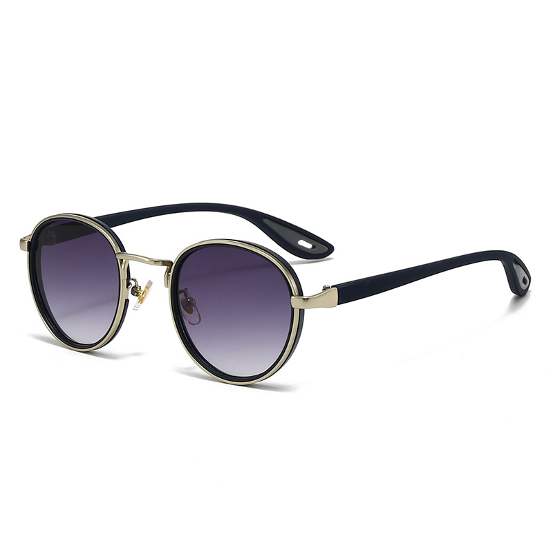 Women's Simple All-match Vintage Round Frame Sunglasses - Image 2