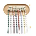Babys All-in-one Silicone Pore-free Beechwood Pacifier Clip With Anti-loss Chain view 14