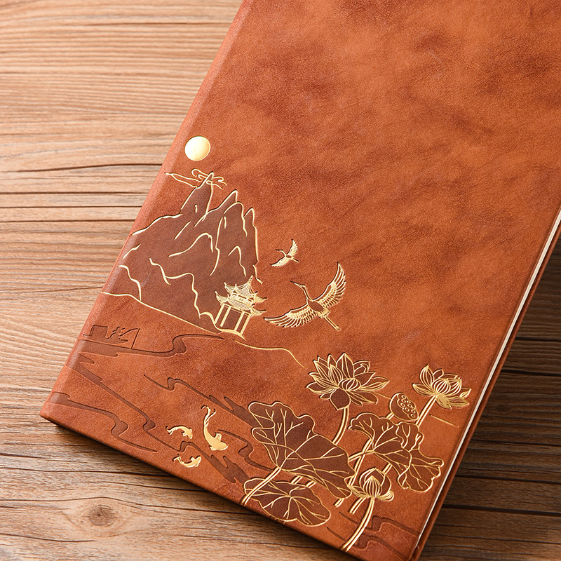 Vintage Chinese Style Business Office Stationery A5 Notebook Gift Box Set - Image 3