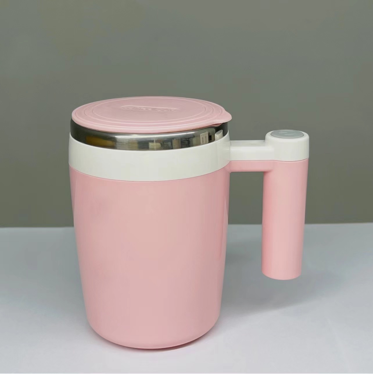 Rechargeable Blending Cup Magnetic Force Automatic Mixing Coffee Cup Rechargeable Pink - Shop at LoveMi