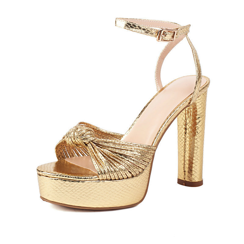 Platform Chunky-Heel Sandals
