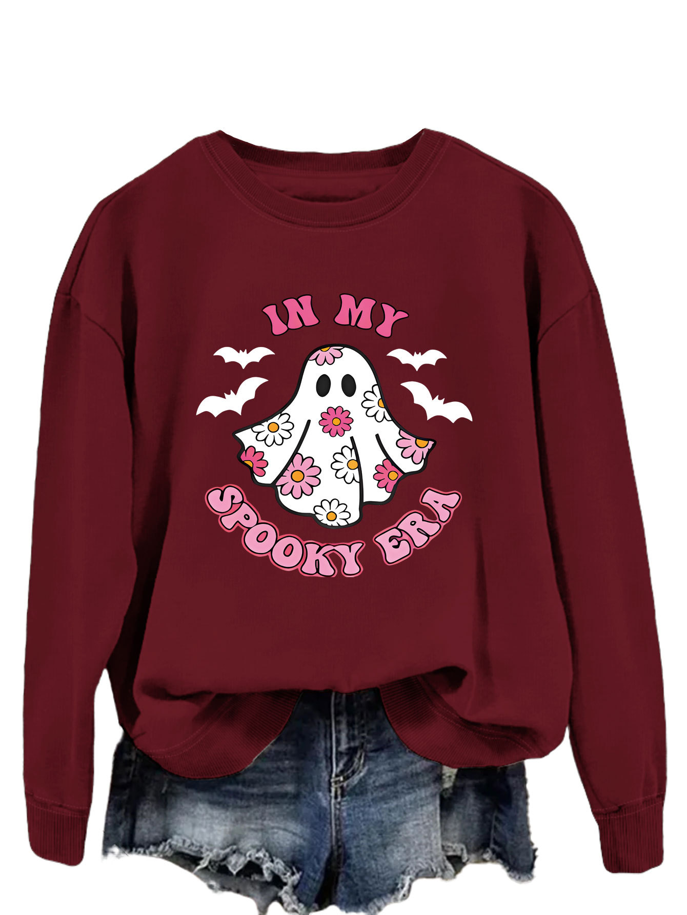 Women's Fashion All-matching Printed Pullover Sweatshirt