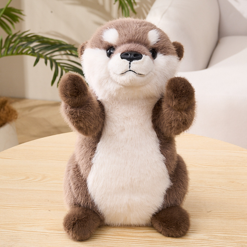 Plush Wish-Granting Otter Doll Lifelike And Cute Childrens Toy Claw Machine Prize