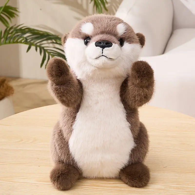 Plush Wish-Granting Otter Doll Lifelike And Cute Childrens Toy Claw Machine Prize