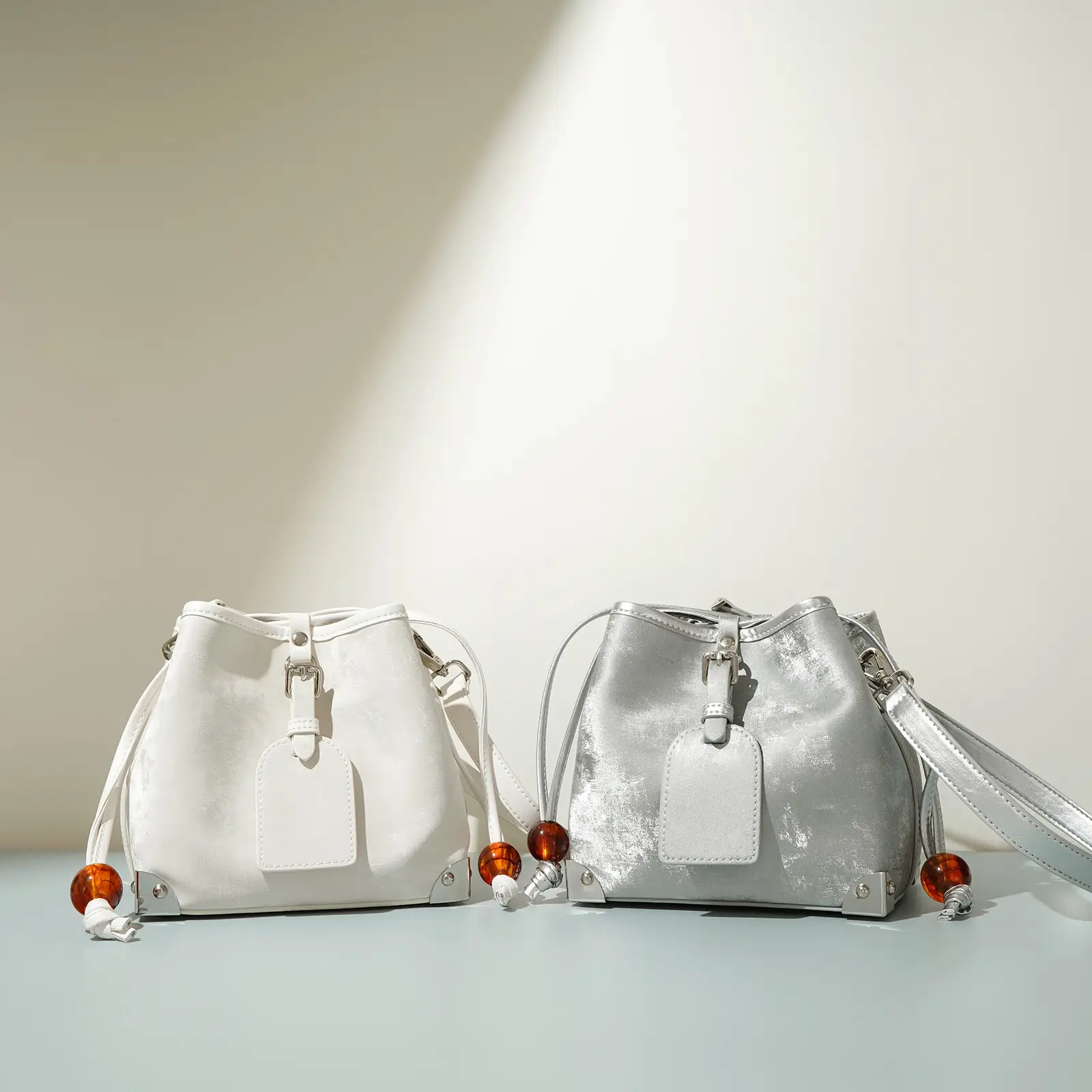 New Chinese Satin Leather One-shoulder Crossbody