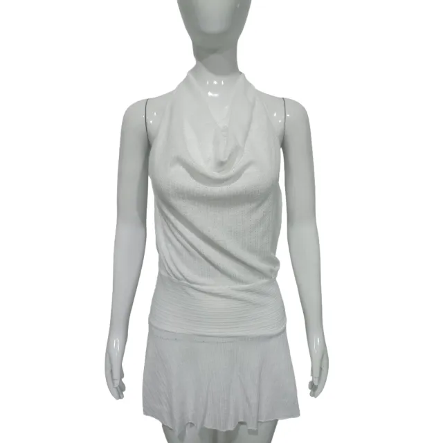 Swing Collar Women's Dress White Halter Backless White - Shop at LoveMi