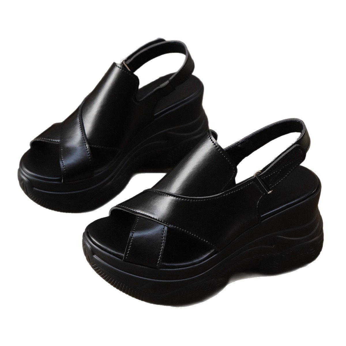 Platform Buckle Sandals