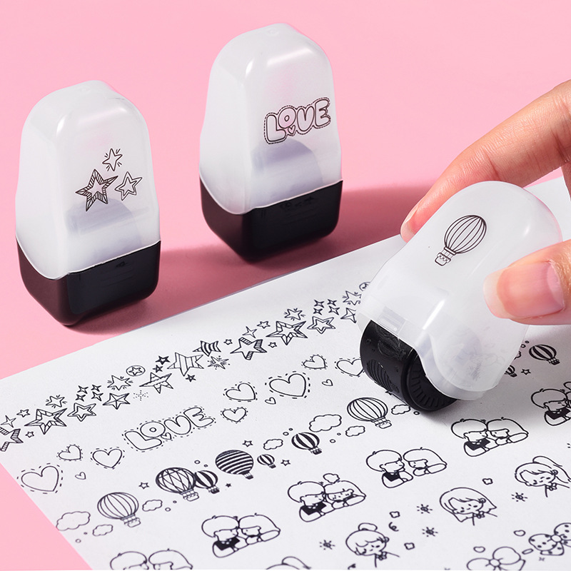Graffiti Lace Creative Cartoon Roller Stamp