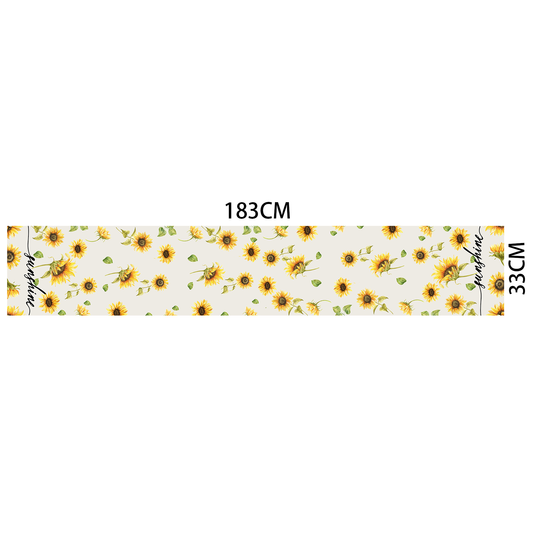 Spring And Summer Sunflower Printing Table Runner Summer Lemon Flower - Image 9