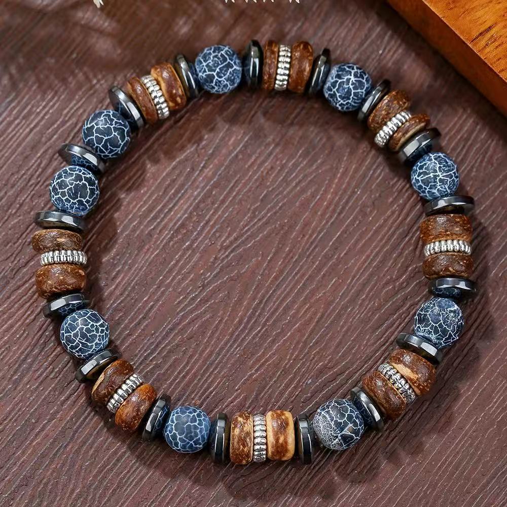 Lapis Lazuli Tiger Eye Bead Bracelet