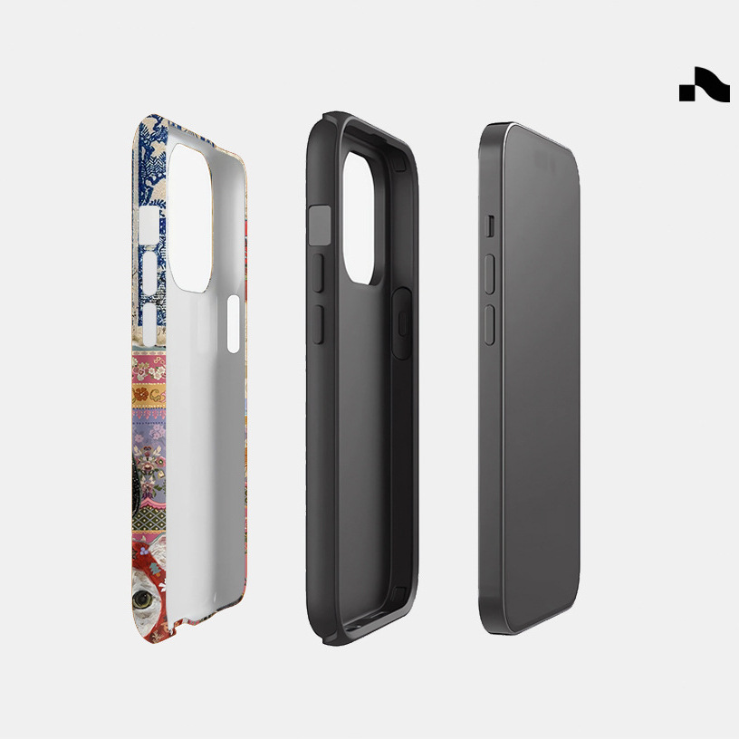 Double-layer Protective Film Cute Cat Phone Case