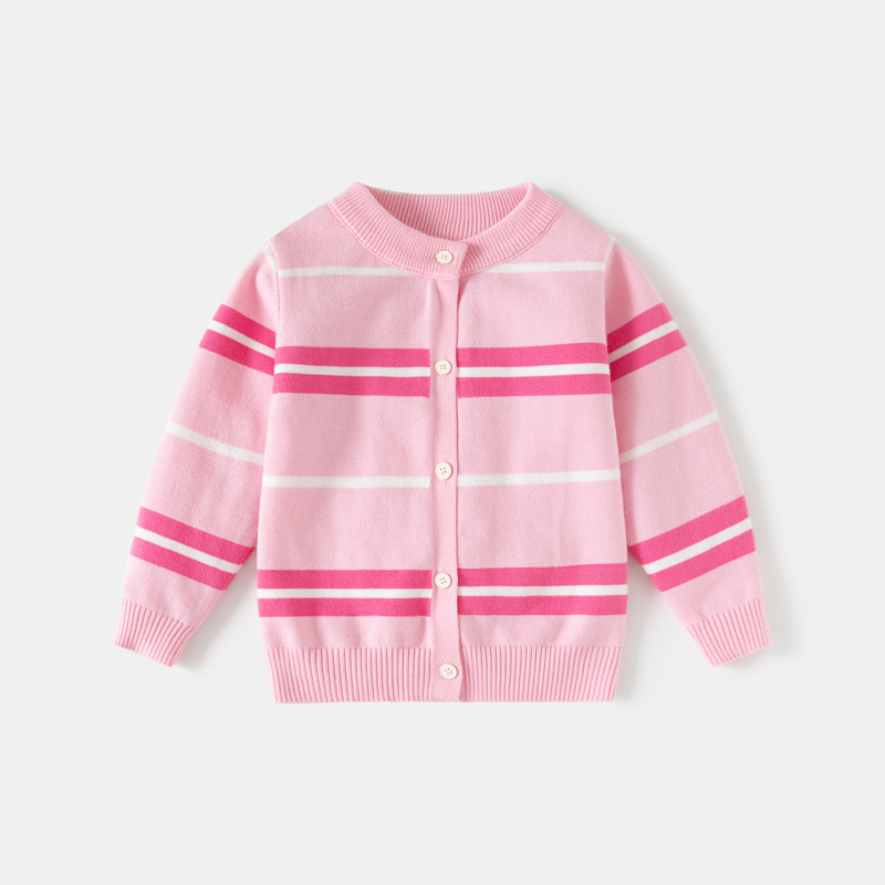 Girls Single-layer Core-spun Yarn Sweater
