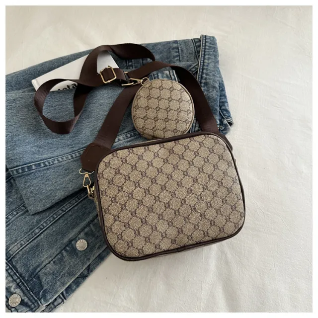 Women's Simple Western Style Casual Shoulder Bag Khaki - Shop at LoveMi