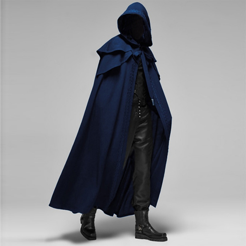 Wizard Hooded Cape Cloak Performance Costume - Picture 10 of 10