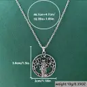 Retro Natural Goddess Tree Of Life Pendant Necklace view 4