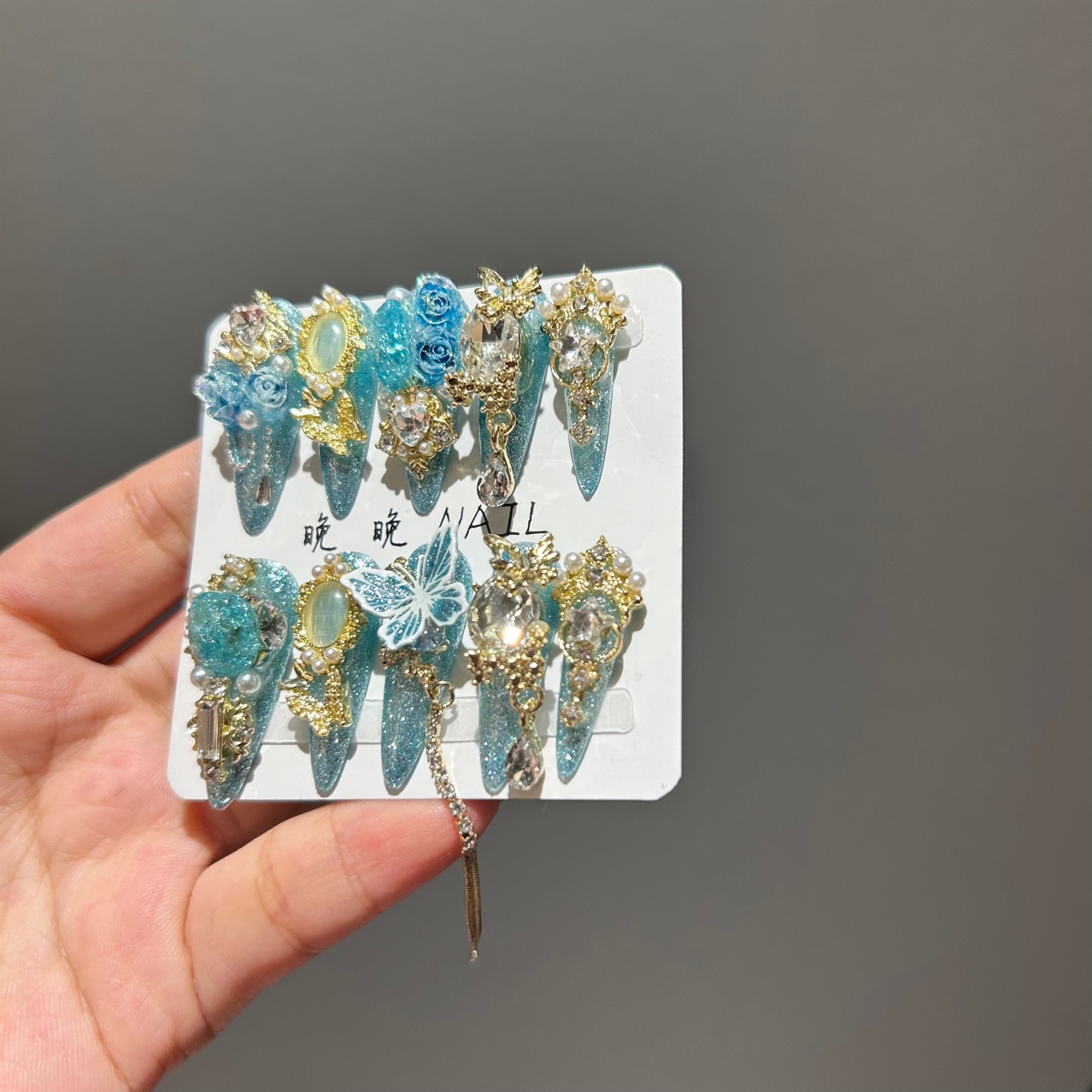 Original Intricately Crafted Handmade Nail Art Pieces For Wear