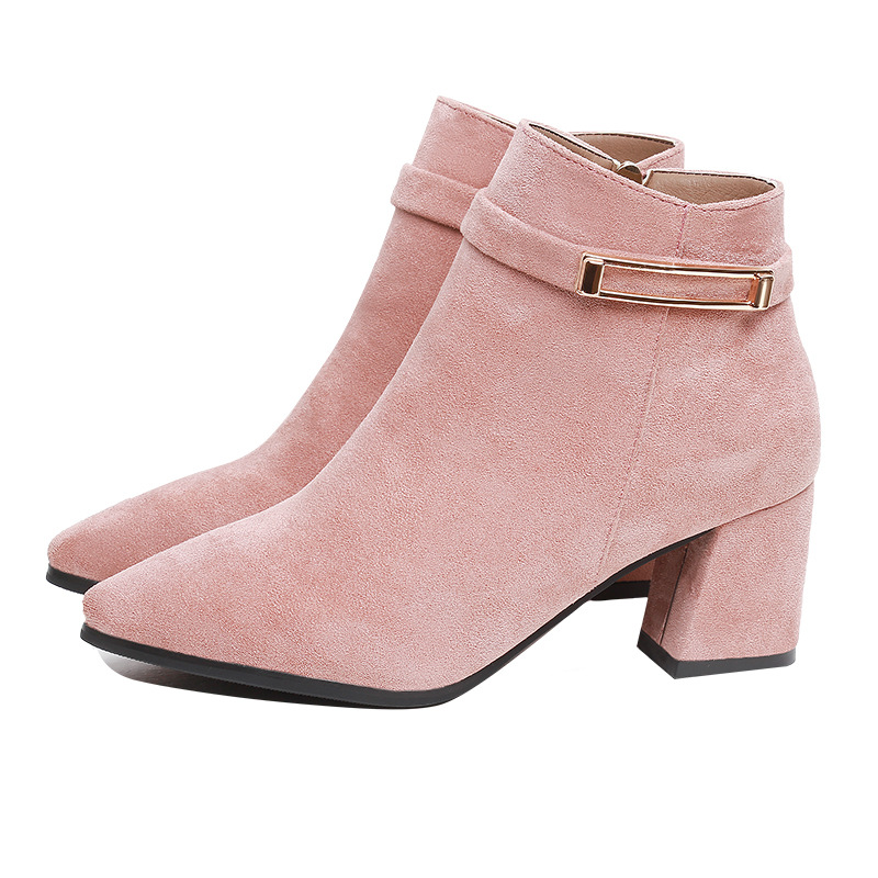 Title 5, Botas Martin Femininas de Salto Alto Grosso com...