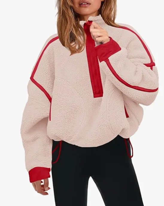 Autumn And Winter Warm Casual Jacket Plush B02021 7 Light Pink - Shop at LoveMi