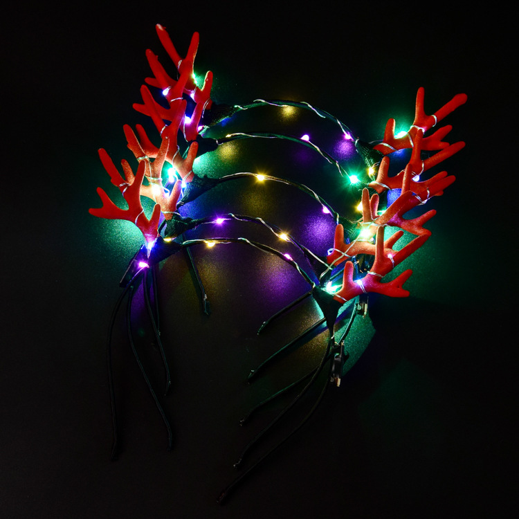 10 Antlers Colored Lights