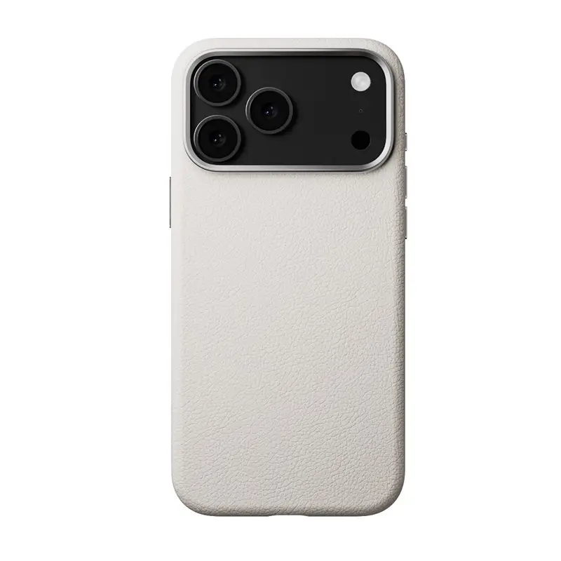 Sleek Genuine Leather Magnetic Phone Case With Anti-fingerprint Coating